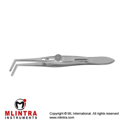Jameson Muscle Forcep Left - With Slide Lock 6 Teeth - Adult Size Stainless Steel, 10 cm - 4"